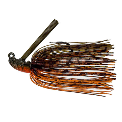 Fishing lure with a detailed pattern on a white background