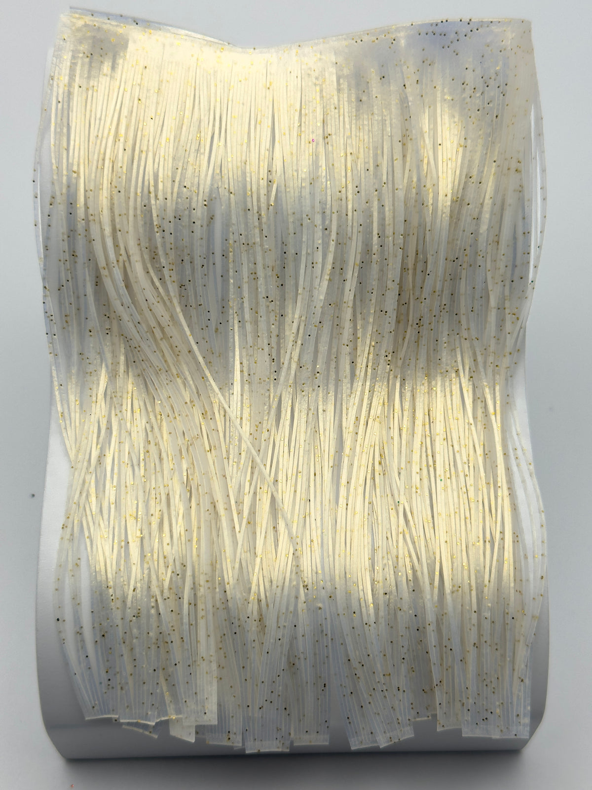 8801-103 – Standard Silicone Skirt Material – Pearlite Gold/Gold Flake