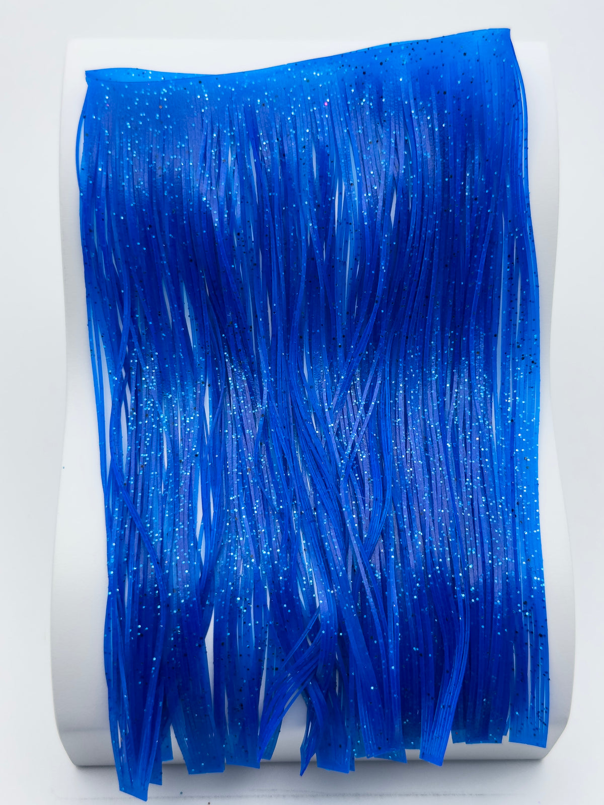 8801-024 – Standard Silicone Skirt Material – Blue/Blue & Black Flake