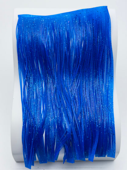 8801-024 – Standard Silicone Skirt Material – Blue/Blue & Black Flake