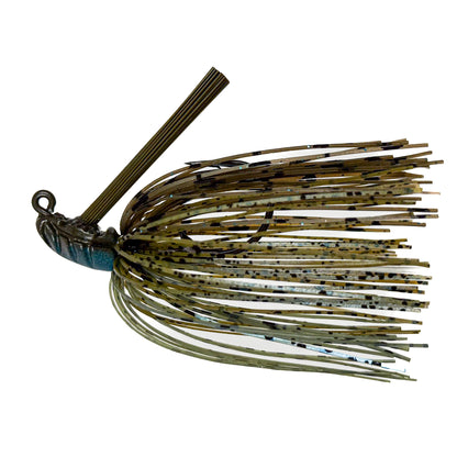 Fishing lure with a detailed pattern on a white background