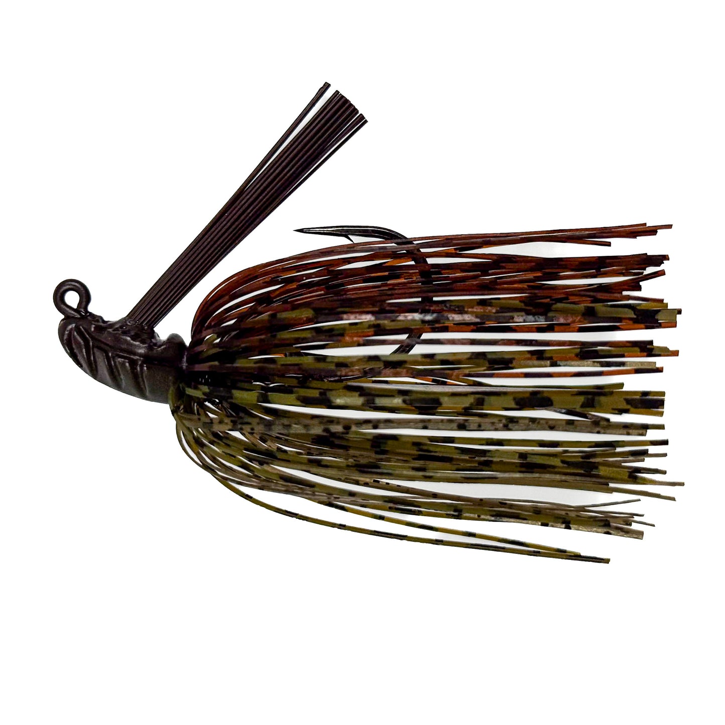 Fishing lure with a detailed design on a white background