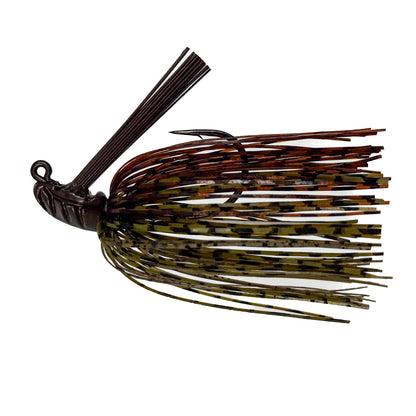 Fishing lure with a detailed design on a white background