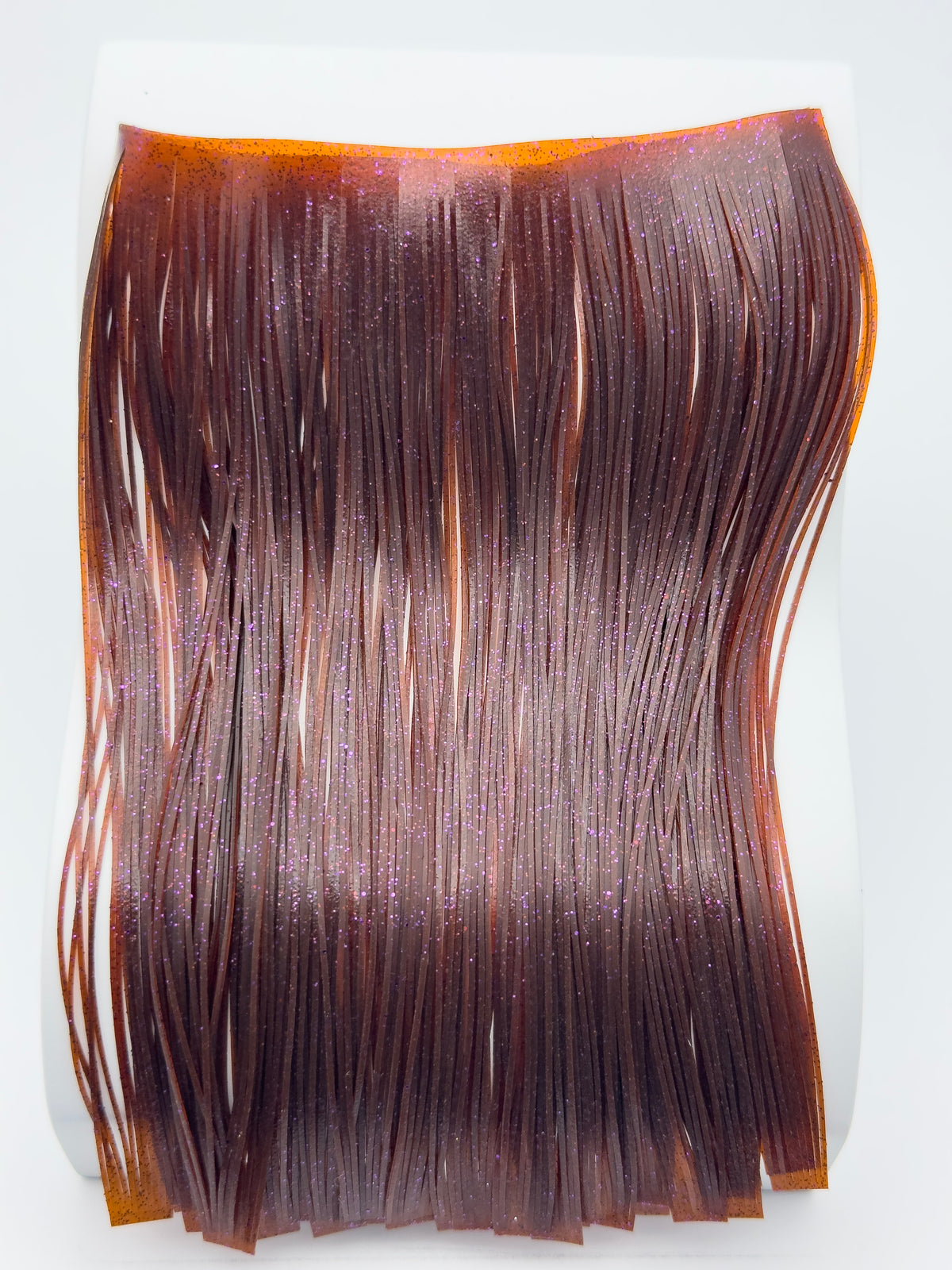 8801-041 – Standard Silicone Skirt Material – Brown/Purple Flake