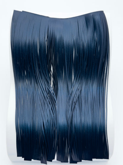 8801-118 – Standard Silicone Skirt Material – Metallic Black/Blue Interf