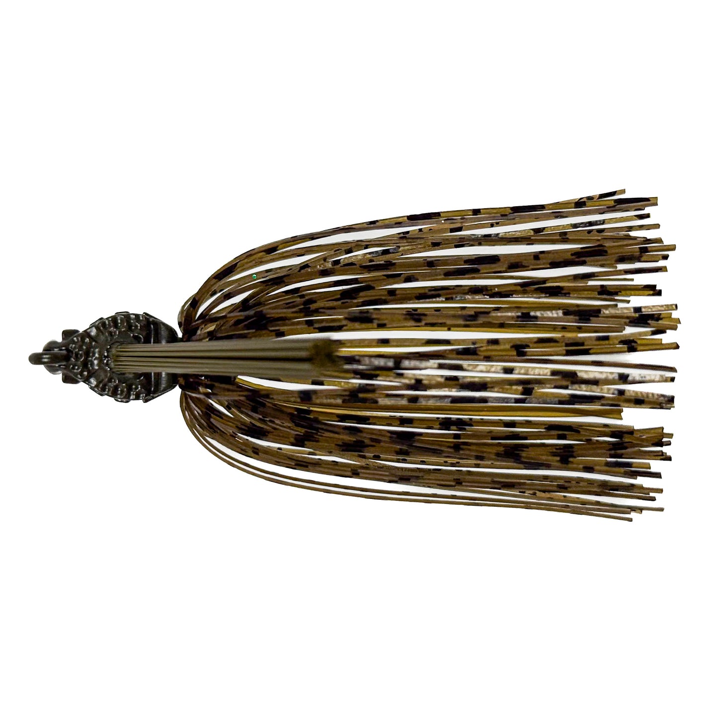 Fishing lure with multiple hooks on a white background