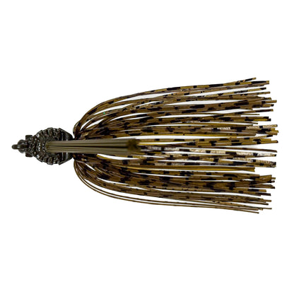 Fishing lure with multiple hooks on a white background