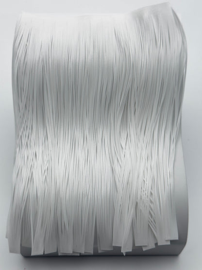 8801-020 – Standard Silicone Skirt Material – Pure White (No Flake)