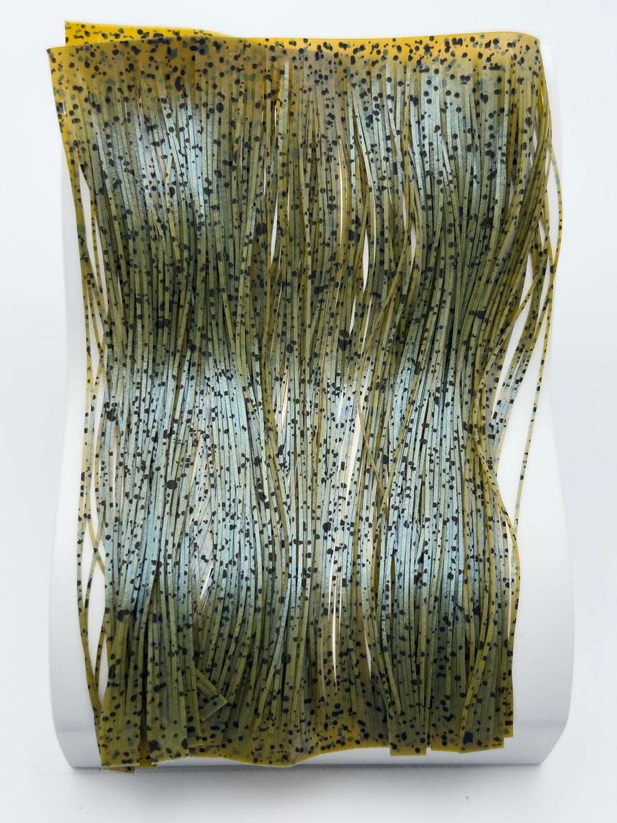 8802-547 – Natural's Edge Skirt Material – Green Pumpkin/Blue Interf